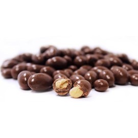 Dark Chocolate Covered Peanuts | 1 Pound. Crunchy Roasted Peanuts in Premium Dark Chocolate.