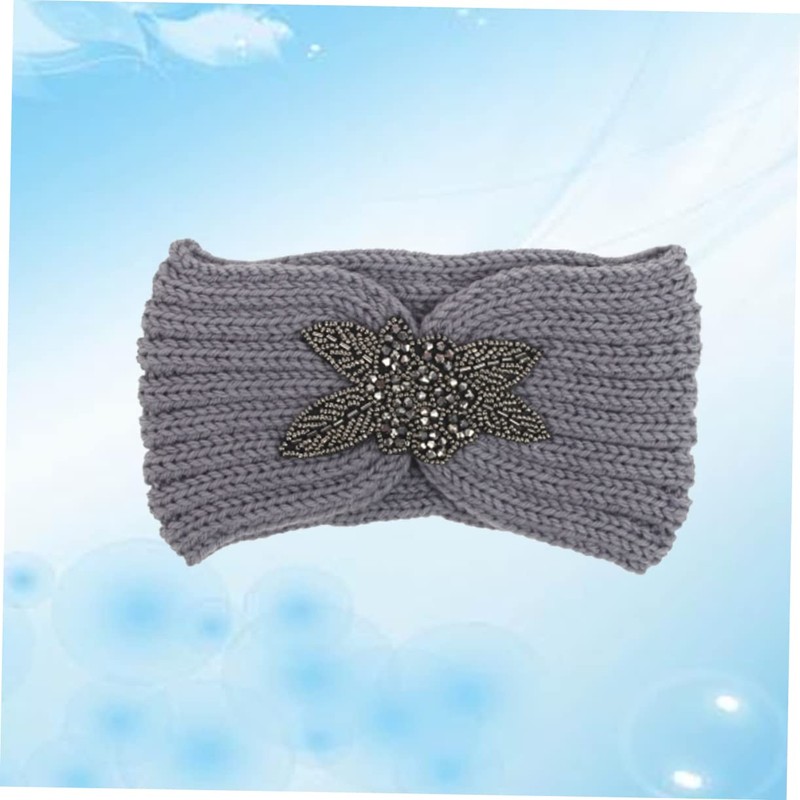 IWOWHERO Woolen Yarn Headband for Women and Girls Simple Flower