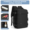 Travel Backpack Simple Durable Carry On Backpack with Shoe Compartment,
