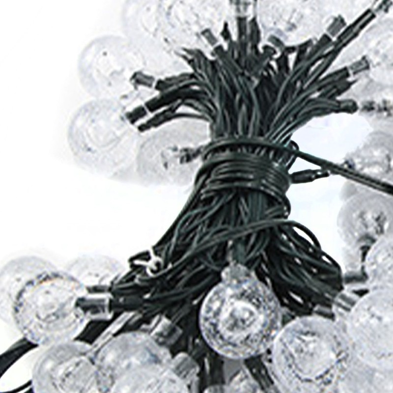 Solar String Lights Outdoor Multicolor 36ft 60 Led Crystal Globe