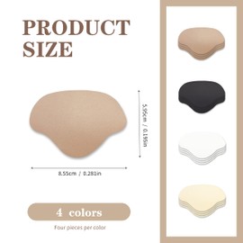 8 Paar Premium Fersenpolster Schuheinlagen 4 Farben Schuh Fersenpolster Selbstklebend Fersenschutzpolster gegen Reibung Fersenpads Antirutsch Einlagen für Männer Frauen