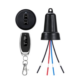 NEWNEWLIU 12v Waterproof Remote Switch,Mini Wireless Switch,DC5V/12V/24V/48V/10A Relay RF Remote ON/Off Switches with 328FT Long Range for Christmas Tree Lights, Lamps,Monitor,Pump,Fan, More