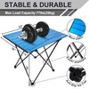 MSSOHKAN Camping Table Folding Portable Camp Side Table Aluminum Lightweight