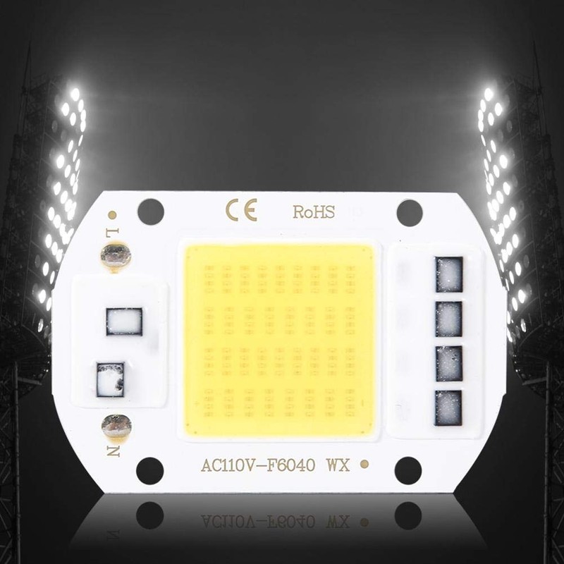 LED Chip, 50 W, 110 V, COB Light Source, Surface