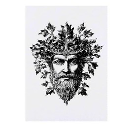 'Green Man' Temporary Tattoo - Water Resistant, Skin-Safe, Non-Toxic Transfer (TO00077033)