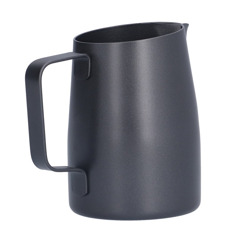 400ml Black PTFE Oblique Mouth Milk Frothing Jug 304 Stainless