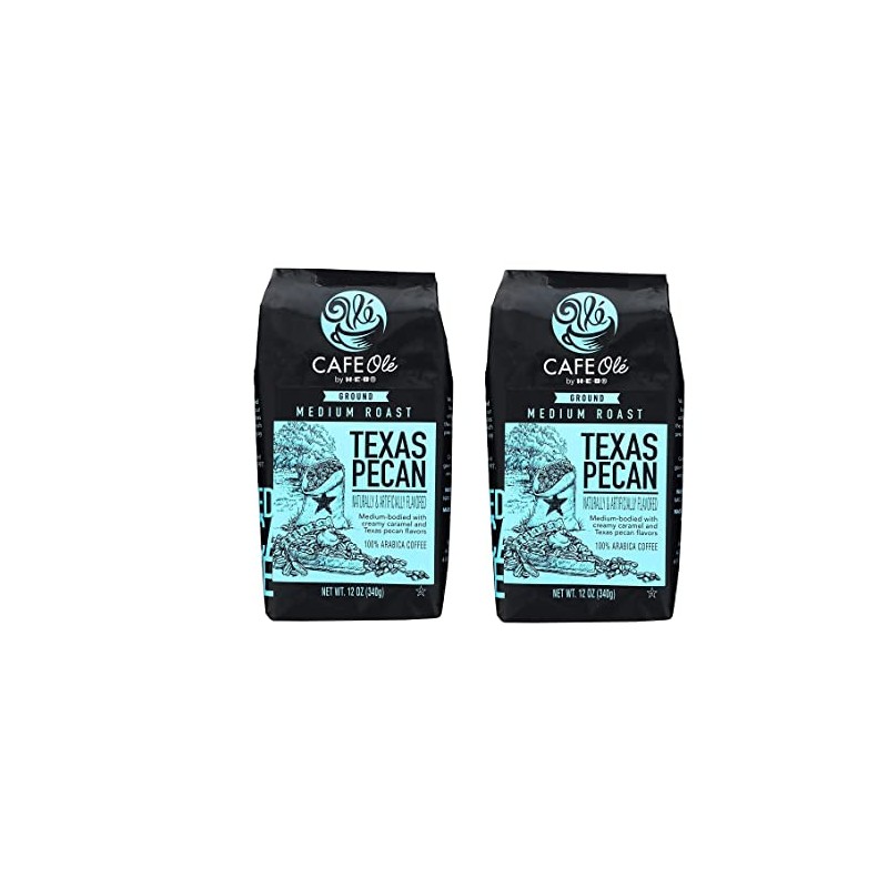 Roasting Plant Cafe Ole Texas Pecan Ground Coffee 12oz pack