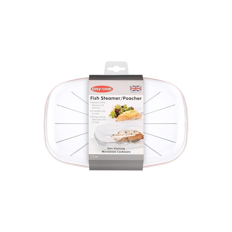 Easycook Forno a microonde Pesce Streamer/bracconiere, policlicarbonato, 270 mm