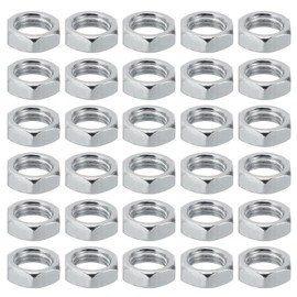 PATIKIL M14x1.5 Stahl Sechskantmuttern 50 Pack Metrische Gewinde Verzinkt Beschläge Muttern Schraube Bolzen Befestigungsteile für Lampen Maschinen Reparatur 7mm Höhe