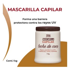 Mascarilla Capilar Coco Tratamiento Reparador Kolor Shot 1kg