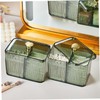 3 Grids Apothecary Jar Organizer, 1Pc 3-Section Cotton Ball Swabs