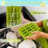 Moldes para Paletas de Hielo Silicona 12 Cavidades, Molde de