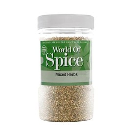 World of Spice Mixed Herbs Seasoning 120g Catering Size Jar – Premium 100% Natural, Dried Italian Herbs Seasoning for Cooking - Home Cooks, Professional Chefs & Commercial Kitchens