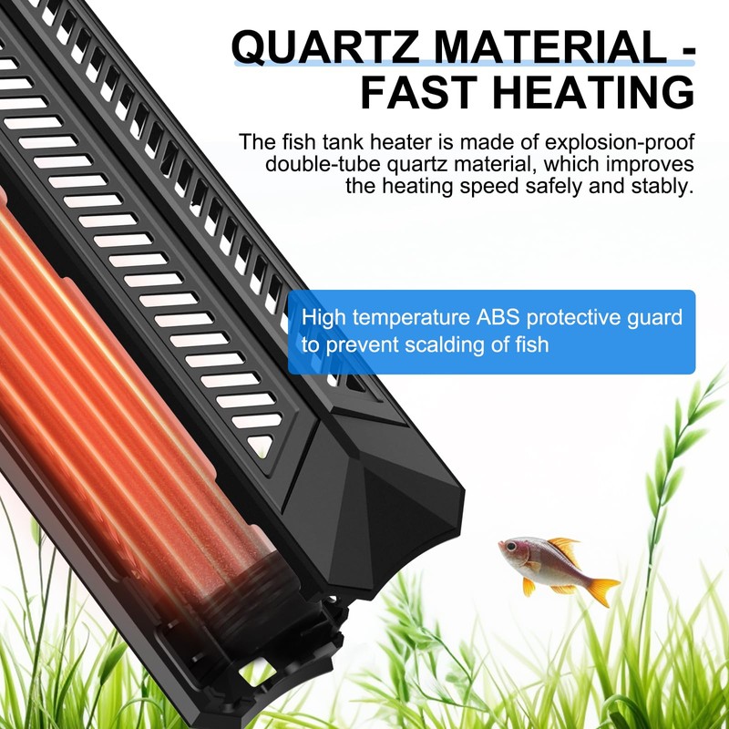 fishkeeper Aquarium Heater, 1000 W Adjustable Fish Tank Heater with