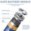 QOJH 18650 Rechargeable Battery 3.7Volt 18650 Button Top Lithium Batteries