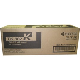 Kyocera 1T02KA0US0 Model TK-882K Toner Cartridge for Use with Kyocera ECOSYS FS-C8500DN Color Laser Printer, Up to 25000 Pages Yield (Black)