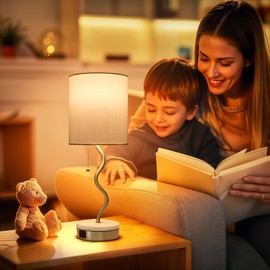 VELXEE Marble Base Table Lamp - Modern Bedside Lamp with USB Port & Pull Chain, Lamp for Bedroom, Living Room, or Office - Elegant Marble and Metal Design