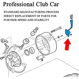 10L0L IQ High Speed Golf Cart Magnet for Club Car DS/Precedent/Tempo Speed Sensor 48V Electric Golf Cart