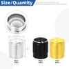 Glarks 24pcs 5.7mm Black/Gold/Silver Aluminum Potentiometer Control Knobs Kit, Potentiometer