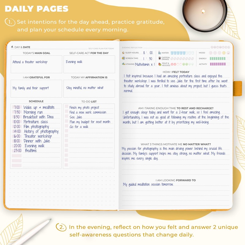 Clever Fox Self-Care Journal – Wellness & Daily Reflection Notebook