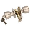 KOTARBAU Door Knob with Lock Metal Rotary Knob Cylinder Locking