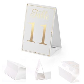 Números de mesa dorados del 1 al 20 para decoraciones de recepción de boda, carteles de mesa de boda autoportantes de doble cara, números para mesas, perfectos para fiestas, cumpleaños, decoraciones