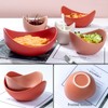 Notakia Salad Bowls, 5 Packs Serving Bowls Porcelain,Lotus Shaped Pasta