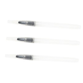 Operitacx 2sets Writing Brush Refillable Watercolor Brush Coloring Brush Pens Nail Pigment Brush Black Brush Pen Paintbrush Watercolor Paint Pen Brushes Fine Detail Paint White 3pcs*2