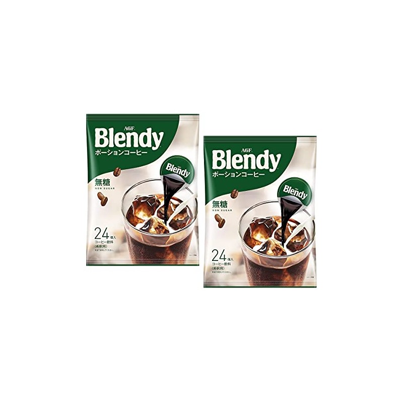24 AGF Blended potion coffee no sugar Two Pack