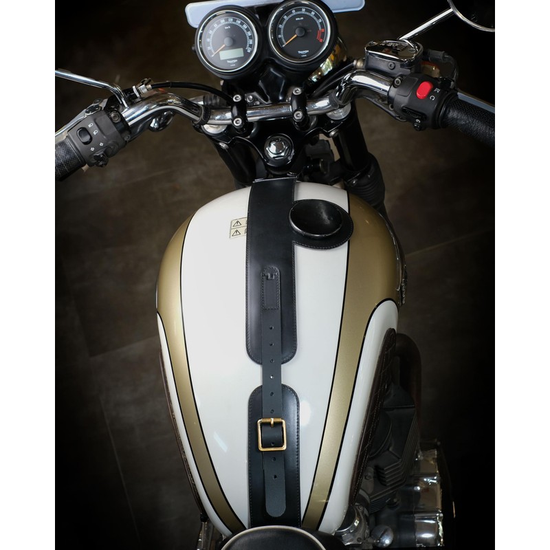 Trip Machine Company Genuine Leather Moto Exclusive Fuel Tank Strap,