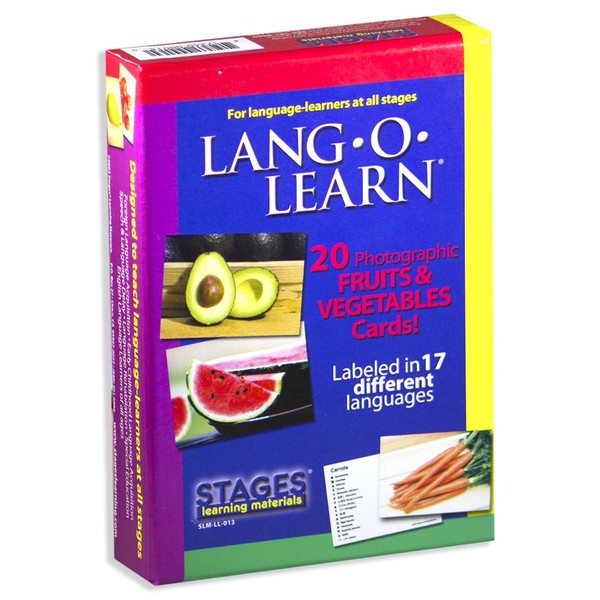 Stages Learning Materials Stages Learning Materials Lang-O-Learn ESL Fruits & Vegetables Vocabulary Cards Flashcards for English, Spanish, French, German, Chinese, Korean +More