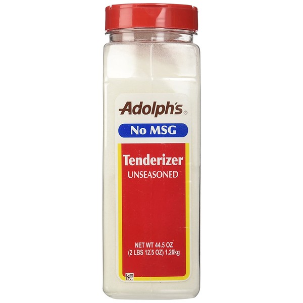 Adolph's Unseasoned Tenderizer, 44.5 oz, White