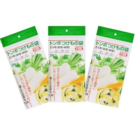 Shinki Synthetic Dragonfly Pickle Bag for 2 Dots 30 and 40 Types, Set of 2 x 3, Thick, Transparent, Food Sanitation Act Compliant, Mouth Width 2.8 x Depth 2.9 x Thickness 0.02 inches (70 x 75 x 0.06