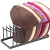 YiSeyruo Hat Organizer - Space Saving Hat Stand Holds 10