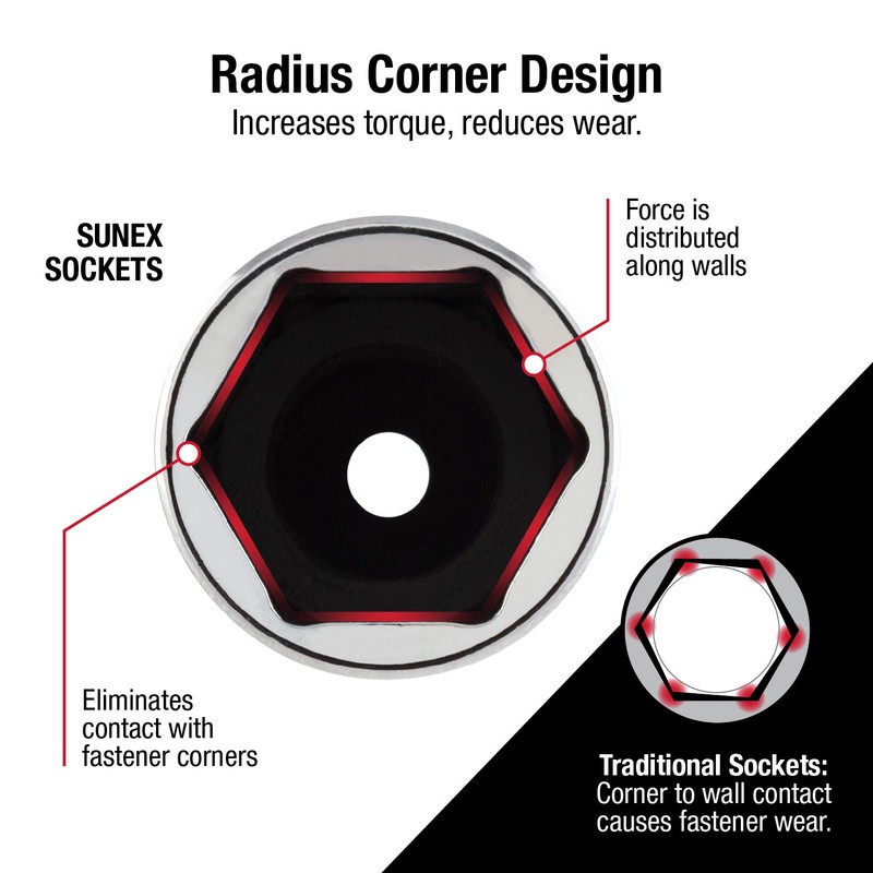 SUNEX TOOLS 8845 3/8-Inch Drive Master Spark Plug Set, CR-V,