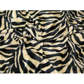 58" wide Animal Print Polyester Velboa Fabric Antelope - per metre