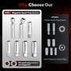 BILITOOLS 10 PCS Magnetic Spark Plug Socket Set with Click