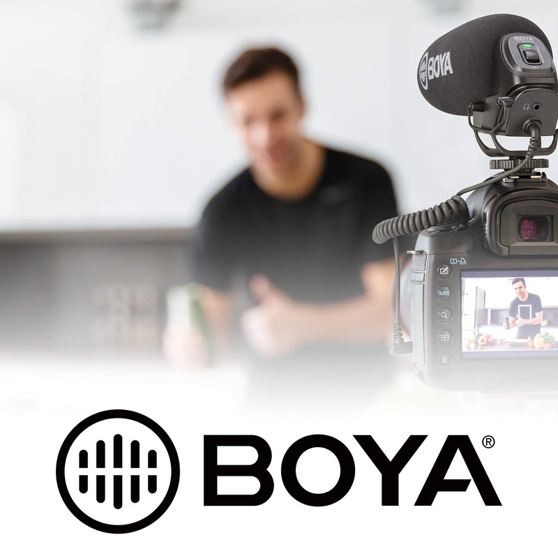 BOYA by-M1 3.5mm Ansteckmikrofon aus Metall für Smartphones, DSLR, Camcorder,