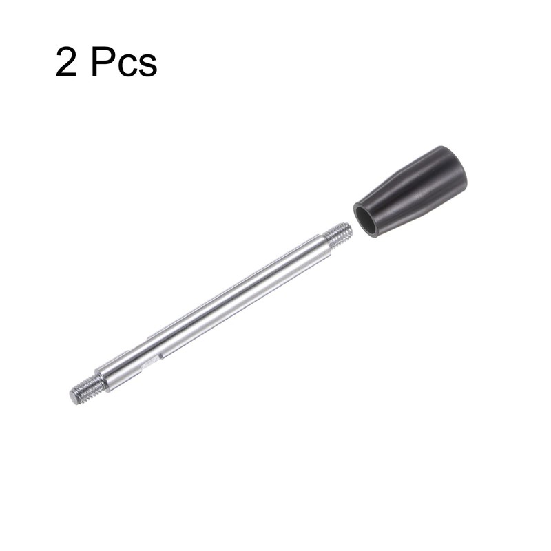 sourcing map 2pcs Clamping Handles M6 Thread 115mm (4.5") Length