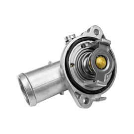 QAGGUM Aluminum Engine Coolant Thermostat Housing Assembly Fit for Chrysler Dodge Jeep VW Ram C/V ProMaster 1500 2500 3500 200 Town & Country Journey Cherokee Routan 2011-2021, Replace 902-3036