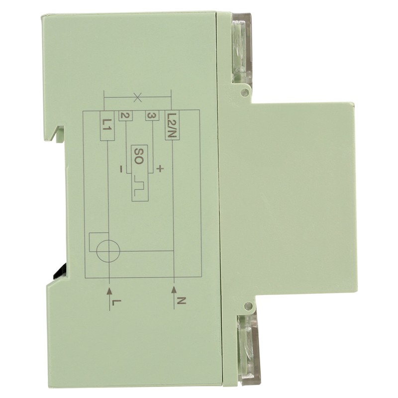 10(40)A Digital 1 phase 2 Wire 4P Din Rail Electric