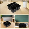 TEHAUX 2Pcs Classroom Storage Caddy with Handle Space Efficient Plastic