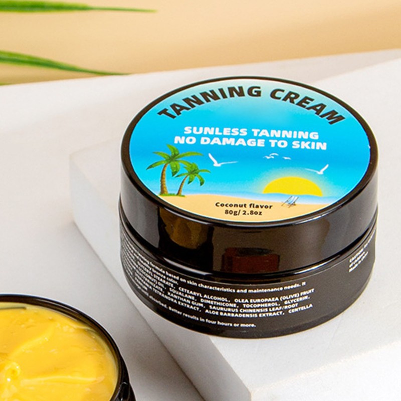 Tanning Cream Plant Based Moisturizing Sunless Tanning Waterproof Hydrating Self