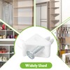 SuperDi White Shelf Support Pins Brackets with Self-Tapping Screws, 90°