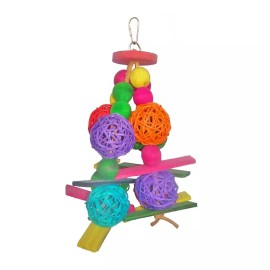 FixtureDisplays Shred Pyramid Tower Bird Toy parrot cage toys cages shred cockatiel african12187