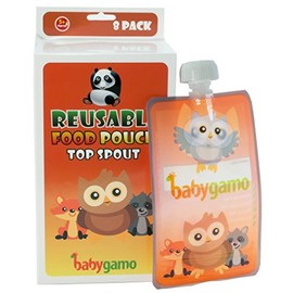 Baby Gamo Reusable Food Pouch 6 Oz (8 Pack)