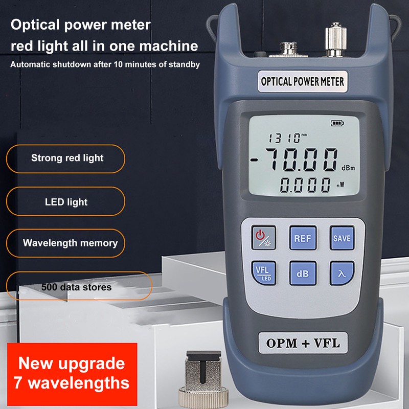 Fiber Optical Power Meter Efficient Accurate Wide Range 1MW 5KM