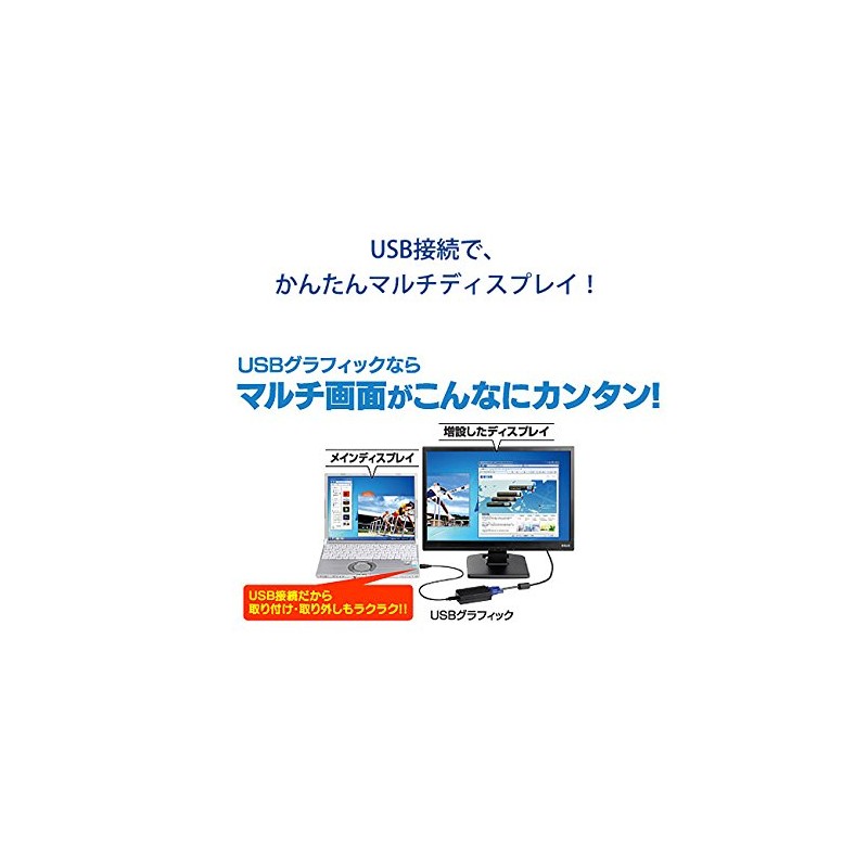 IO Data USB Graphics Multi-Screen USB Graphics Analog RGB Support