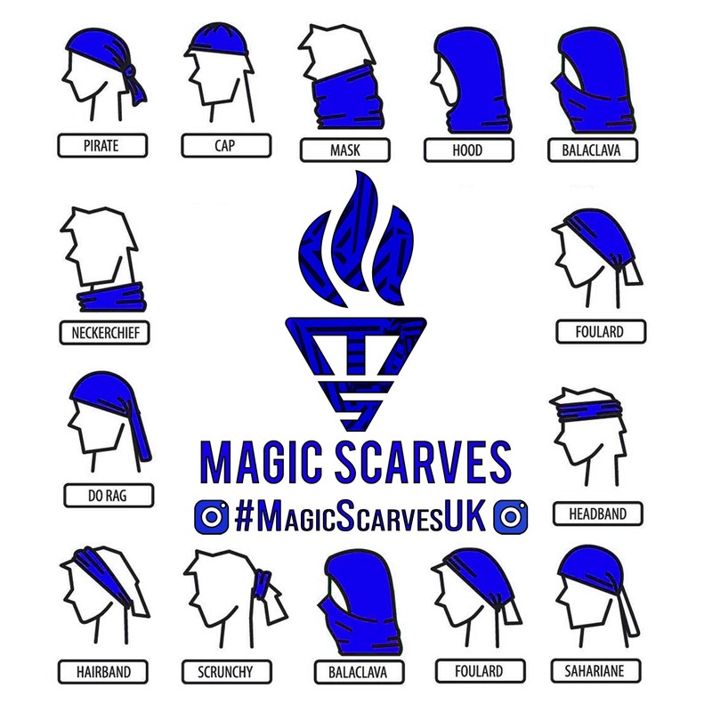 Magic Scarves Multifunctional Tube Neck Scarf Classic Retro Mod Houndstooth