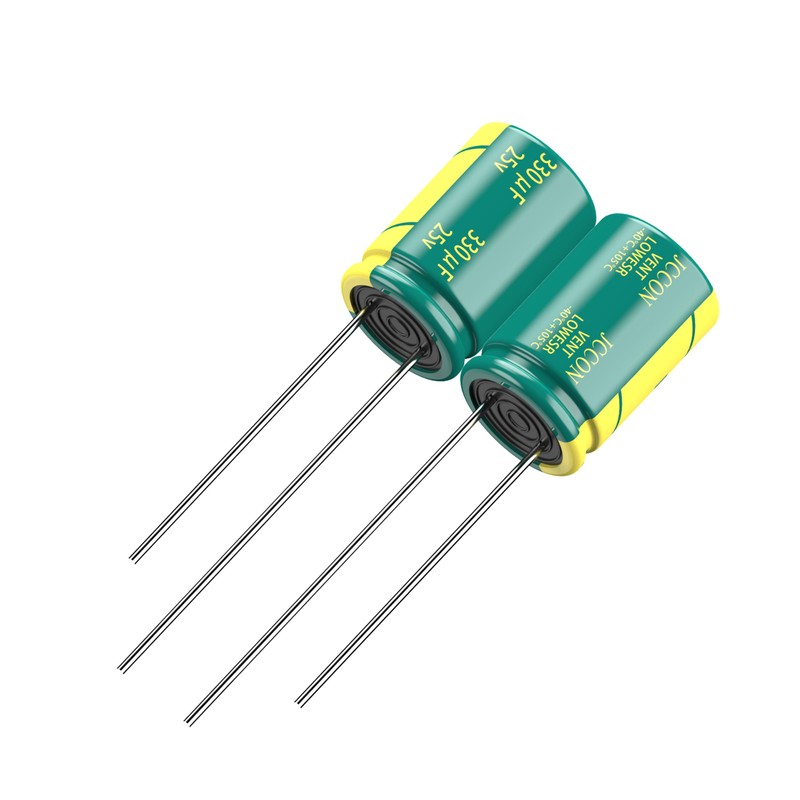JCCON 10-Pack 25V 330uF Premium Quality Low ESR Electrolytic Capacitors
